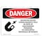 Signmission OSHA Sign, 7" Height, 10" Width, Rigid Plastic, Restricted Access Strong Magnetic Field, Landscape OS-DS-P-710-L-1703 - alternate 1
